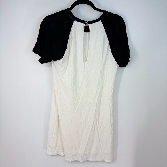 James Perse Baseball Short Sleeve Panel T Shirt Dress - Picture 4 of 6